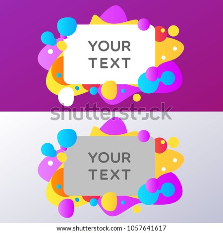 Splash Flat Modern Abstract Vibrant Template For Text