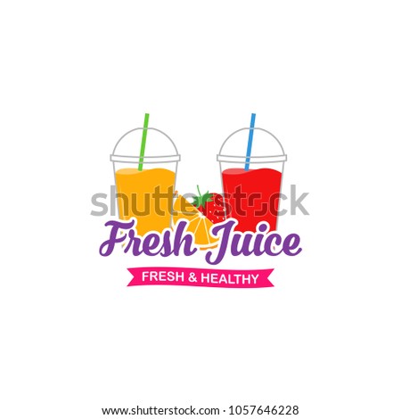 Fresh Juice Logo Design Vector