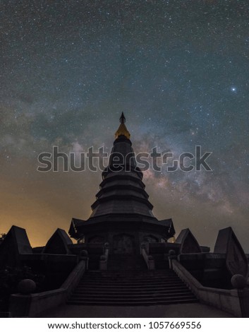 The Milky Way at Doi Inthan Chiangmai Province