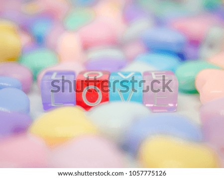 Love from Beads Pastel Colorful
