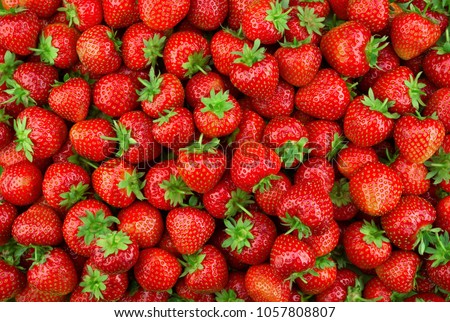 Strawberries background. Strawberry. Food background. Royalty-Free Stock Photo #1057808807