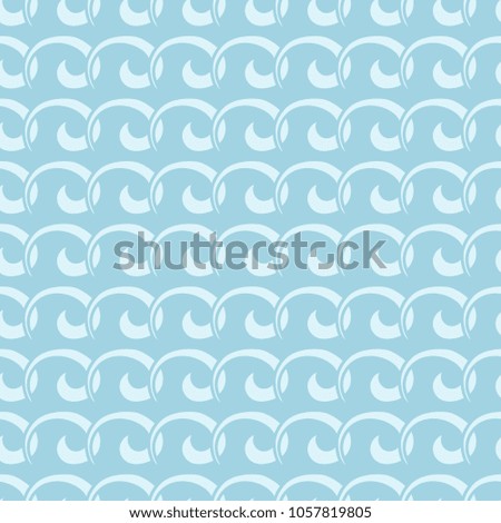 Light blue geometric ornament. Seamless pattern for web, textile and wallpapers