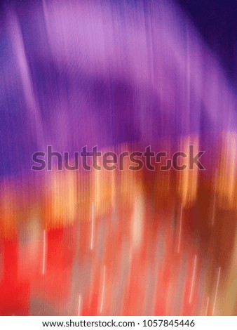 Motion blurred Multicolor Abstract background with abstract smooth lines. Abstract background of Red, Yellow, Blue, Purple, Orange and Pink color. 