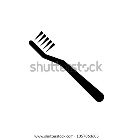 Toothbrush icon, vector illustration.