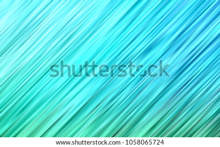 Light Blue, Green vector background with lava shapes. Modern gradient abstract illustration with bandy lines. The template for cell phone backgrounds.