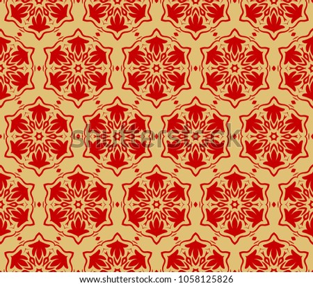 color decorative floral ornament. modern pattern. for interior design, textile, wallpaper. seamless vector illustration.