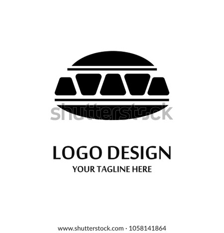 abstract hamburger logo. Vector logo star burger