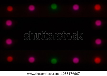 Abstract colorful frame of glares for your text