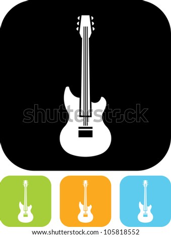 Guitar - Vector icon isolated
