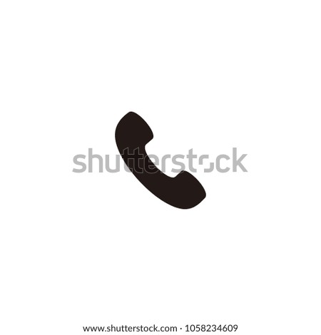Call, phone icon isolated on white background