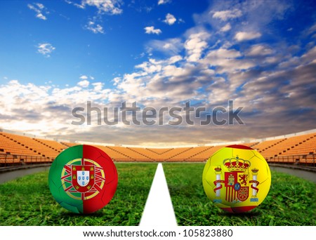 Forecast  Semi  Final the  European cup four team last Competition between Portugal vs Spain
