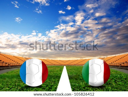 Forecast European Championship the  European cup four team last Competition between France vs Italy