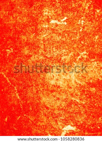 The Abstract of Wall surface. Abstract background of Red and Yellow color. Good for background, texture and Wallpaper. 