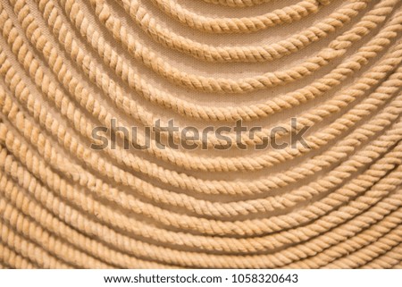 Rope background texture surface with copy space