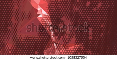 Abstract background with dots. Horizontal banner, texture, flyer, layout, postcard. Vector clip art