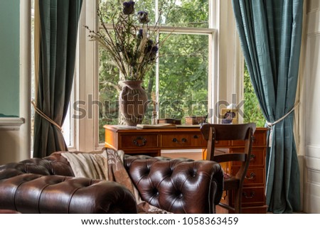 English Countryhouse Interior Royalty-Free Stock Photo #1058363459