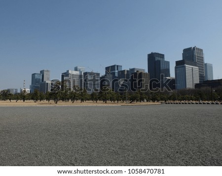 Tokyo buildings in March