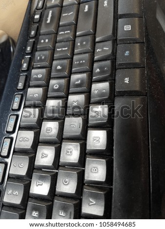 Dusty Black Keyboard