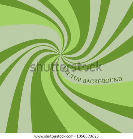bstract soft green background with green rays. Vector EPS 10