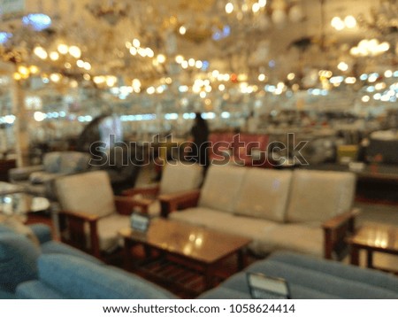 Blurry image,Furniture and furnishings in the department store.need blur picture