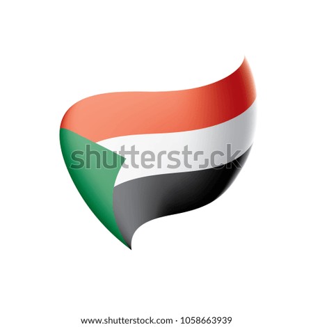 Sudan flag, vector illustration