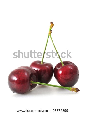 Three Cherries Royalty-Free Stock Photo #105872855