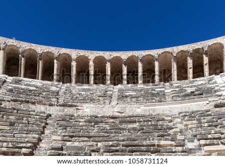 Turkey ancient city of Aspendos Theater in Antalya.