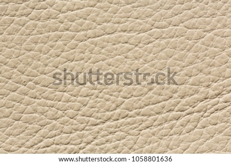 Light beige leather background for your design. High resolution photo.