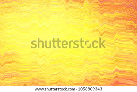 Light Orange vector background with abstract lines. A vague circumflex abstract illustration with gradient. Marble design for your web site.
