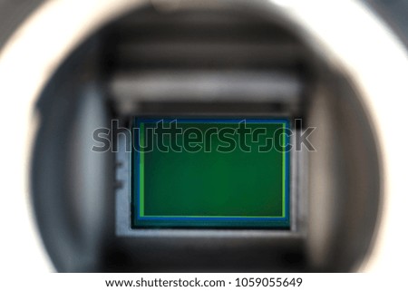 Digital camera sensor on a digital dslr  camera.