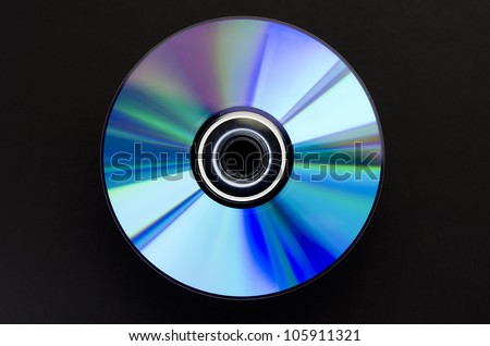 DVD isolated on Black