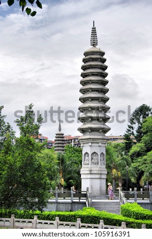 Chinese temple tower