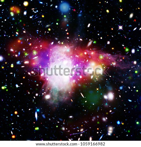 Space background with nebula and stars. The elements of this image furnished by NASA.
