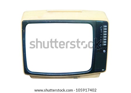 old CRT television