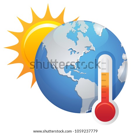 Global Warming Icon as EPS 10 File Royalty-Free Stock Photo #1059237779