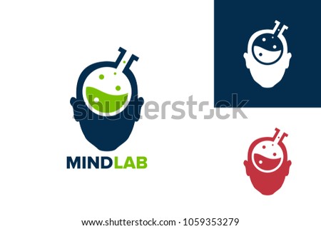 Mind Lab Logo Template Design Vector, Emblem, Design Concept, Creative Symbol, Icon