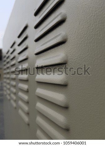 Air ventilation of cabinent background.