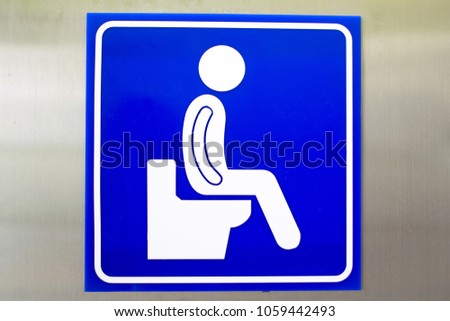 Sign toilet room