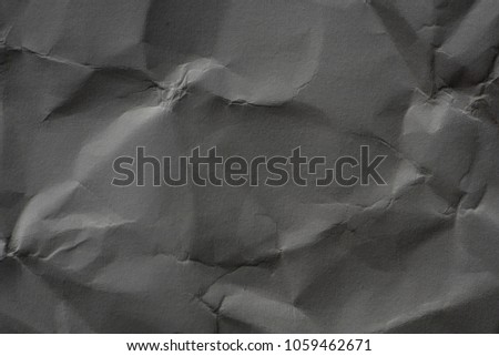 Grey Crumpled Paper Texture Background