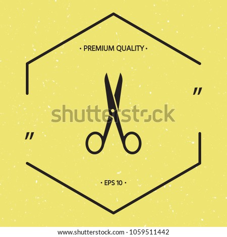Scissors icon symbol