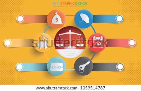 Business and marketing info graphic vector design