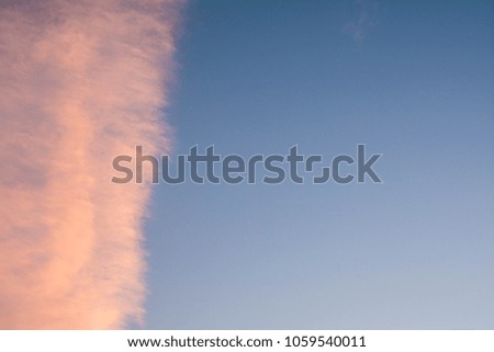 Pink cloud in the skies
