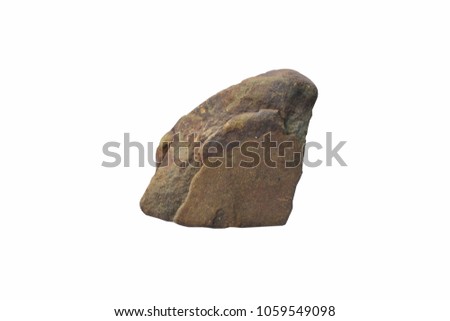  Stones on a white background