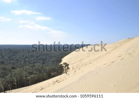 Pilat dune and seaside around