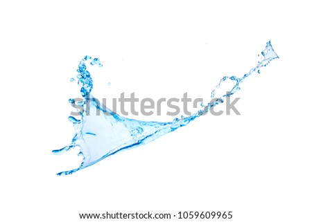 Water, streams, texture, motion, white background, isolated