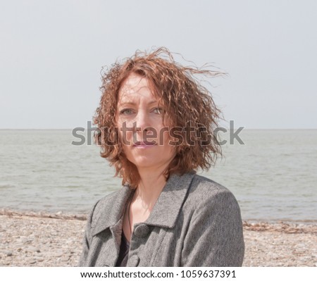 Portrait of a beautiful middle aged woman.