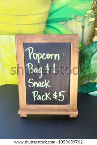 Popcorn Signboard display