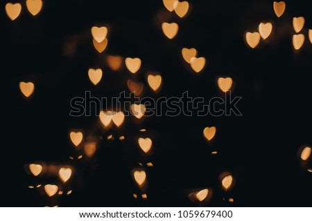 Valentines Day Love Bokeh , blackground -vintage style picture and vintage color
