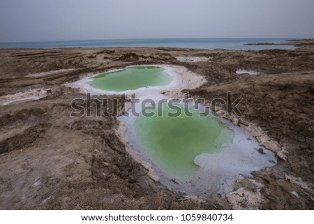 Israel dead sea nature salt bath 