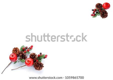 Christmas and New Year holiday background with copy space as pattern for greetings card
